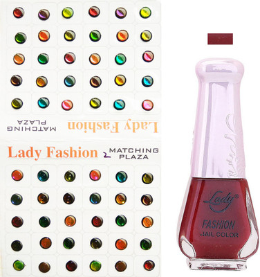 

Lady Fashion Nail Polish And Bindi 0803201757(Set of 2)