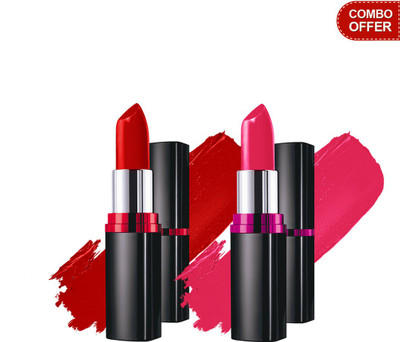 

Maybelline Color Show Lipstick (Crushed Candy - 103) with Color Show Lipstick (Ruby Twilight - 208)(Set of 2)