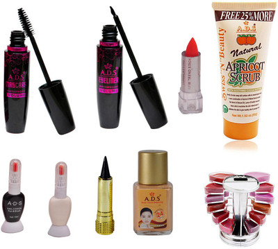 

ADS Professional Makeup Combo (9 in 1)(Set of 9)