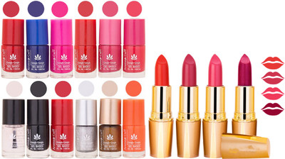 

Aroma Care All About Nail 12 Piece Color Nail Lacquer Combo Set + 4 Rythm Creamy Matte Lipstick Combo 188(Set of 16)