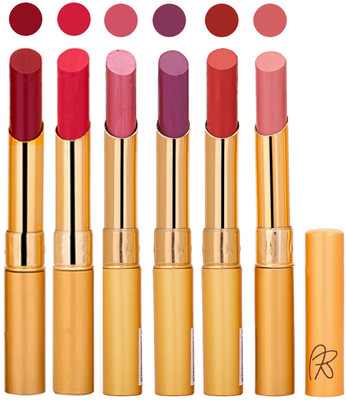 

Rythmx 6 Pcs Color Lipstick Makeup Creamy Matte Long Lasting Lip Colors 162201743(Multicolor,, 13.2 g)