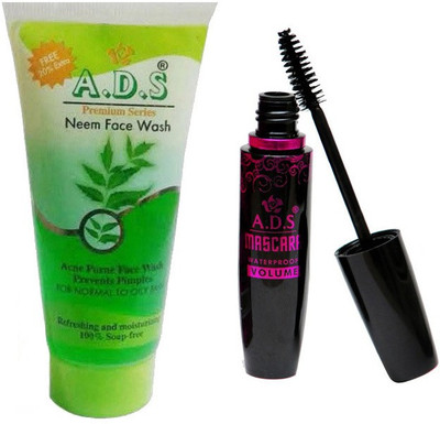

ADS 1625 Mascara, Neem Face Wash(Set of 2)