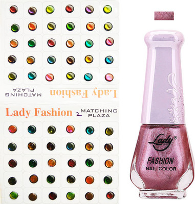 

Lady Fashion Nail Polish And Bindi 0803201708(Set of 2)