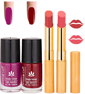 

Aroma Care Nail Polish RHYTHM Orange Lipstick Combo 017(Set of 4)