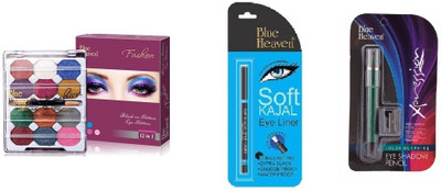 

Blue Heaven eye shadow,kajal,eye shadow pencil(Set of 3)