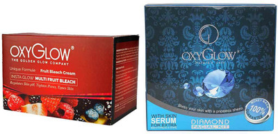 

Oxyglow Golden Glowmutli Fruit Bleach & Diamond Facial Kit 165gm(Set of 2)