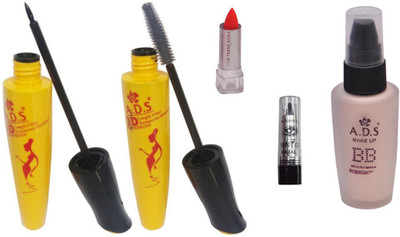 

ADS Eyeliner, Mascara, Foundation, Lipstick and Kajal(Set of 5)
