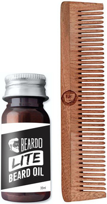 

Beardo Lite oil 35ml and Neem Wooden Comb(Set of 2)