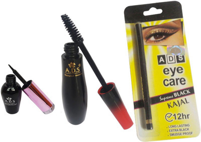 

ADS 1612 Eyeliner / Mascara / Kajal(Set of 3)