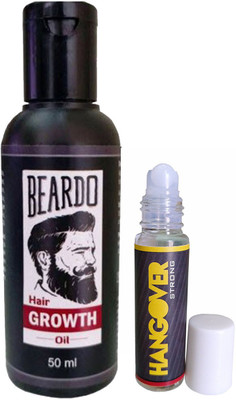 

Beardo Growth Oil-Hangover strong 50 and 8ml(Set of 2)