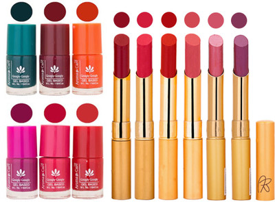 

Aroma Care Famous Combo of Nail Polish with Rythm Long Lasting Lipstick Sets 183201707(Set of 12)