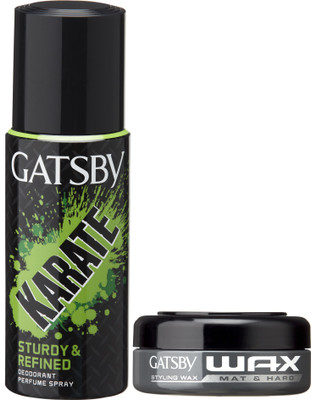 

Gatsby Hair Wax Mat and Hard 75gm with Deodorant Karate 150ml(Set of 2)