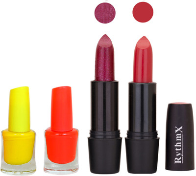 

Rythmx FB RYTH BLK LIPSTICKS AND NAIL POLISH IMPORTANT COMBO 038(Set of 4)