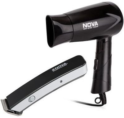 

Nova NHP 8100 + NHT 1045 BL Personal Care Appliance Combo(Hair Dryer, Trimmer)