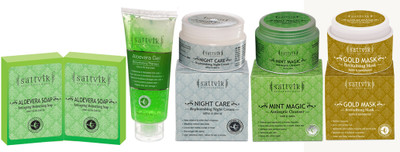 

Sattvik Absolute Aloevera Refreshing Combo Plus(Set of 6)