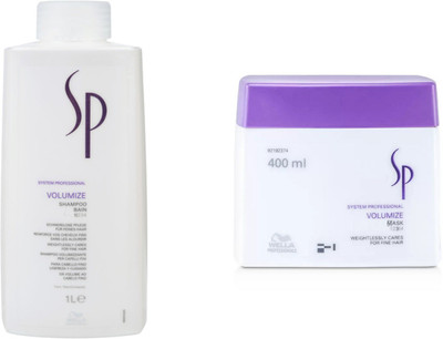 

Wella Professionals Sp Volumize Shampoo with Mask(Set of 2)