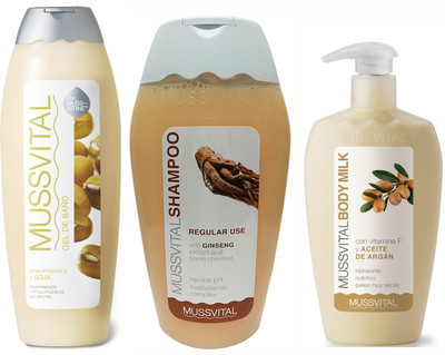 

Mussvital Soya Shower Gel & Argan Body Milk & Frequent(Regular) Shampoo(Set of 3)