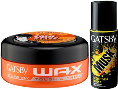 

Gatsby Musk Deodorant , Tough & Shine Styling Wax(Set of 2)