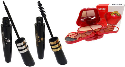 

ADS Eyeliner, Mascara, 8010 Makeup Kit(Set of 3)