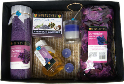 

Soulflower Festive Lavender Aroma Spa Set(Set of 7)