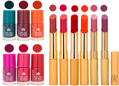 

Aroma Care Famous Combo of Nail Polish with Rythm Long Lasting Lipstick Sets 183201847(Set of 12)