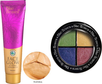 

Blue Heaven Face Glow (Natural) & 4x1 Eye Magic Eye Shadow 604(Set of 2)