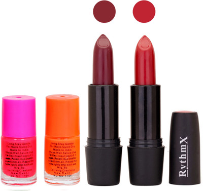 

Rythmx FB RYTH BLK LIPSTICKS AND NAIL POLISH IMPORTANT COMBO 018(Set of 4)
