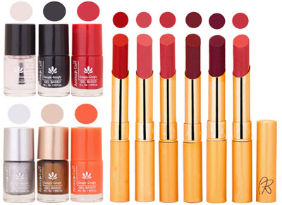 

Aroma Care 6 Nail Polish Set Rythm 6 Pcs Lipstick 6 Awesome Color for Fashion Women 2332017047(Set of 12)
