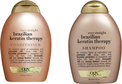 

OGX Ever Straight Brazilian Keratin Therapy ( Organix ) Shampoo and Conditioner(Set of)
