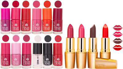 

Aroma Care All About Nail 12 Piece Color Nail Lacquer Combo Set + 4 Rythm Creamy Matte Lipstick Combo 200(Set of 16)