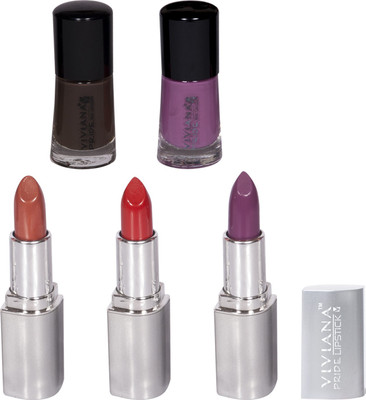 

Viviana Nail Paint, Lipstick(Set of 5)