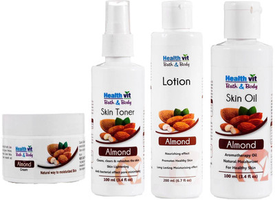 

HealthVit Coco Butter Skin Care Kit (Oil,Lotion,Toner,Cream)(Set of 4)