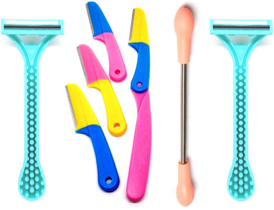 

Out Of Box Eyebrow Facial Underarms Hair Removal Epilator Razor(Pack of 7)(Set of 7)