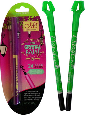 

MN Makeup Beauty Kajal & Eyebrow Pencil Set of 2(Set of 3)