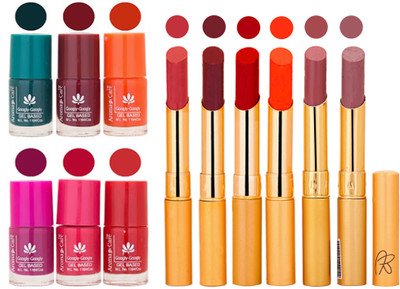 

Aroma Care Famous Combo of Nail Polish with Rythm Long Lasting Lipstick Sets 183201803(Set of 12)
