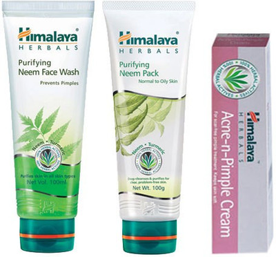 

Himalaya Acne-N-Pimple Care Kit(Set of 3)