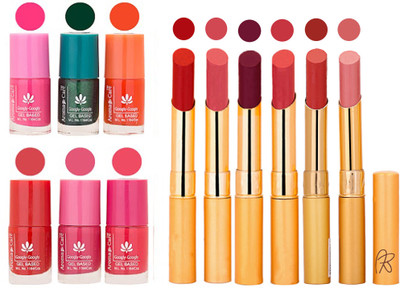 

Aroma Care Perfect Combo of Nail Polish and Rythm Lipstick Popular Shades in Wholesale Rate 2332017065(Set of 12)