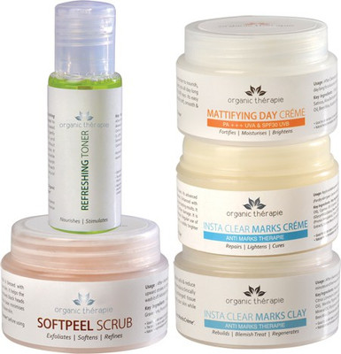 

Organic Therapie Brighter Complexion Combo- (MDC50, NNC50, SPS50, RT50, ICMC50)(Set of 5)