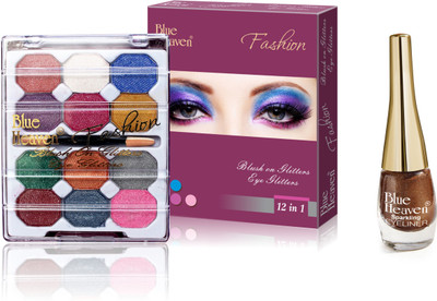 

Blue Heaven 2x1 Fashion Eye Shadow & Sparkeling Eyeliner 08 Combo.(Set of 2)