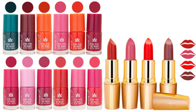 

Aroma Care All About Nail 12 Piece Color Nail Lacquer Combo Set + 4 Rythm Creamy Matte Lipstick Combo 60(Set of 16)