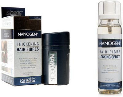 

Nanogen Hair Fibres with Locking Spray (Dark Brown)(Set of 2)