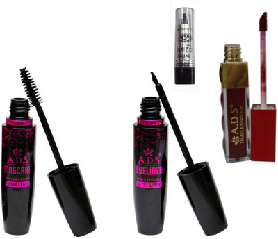 ADS Eyeliner / Mascara / Sparkle Sindoor / Kajal(Set of 4)
