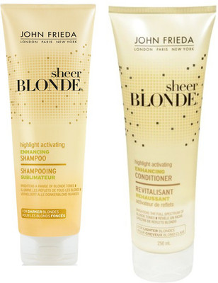 

John Frieda Sheer Blonde Highlight Activating Enhancing Shampoo + Conditioner with Ayur Soap(Set of 2)