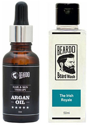 

Beardo Argan oil 30ml and Irish Wash 50ml(Set of 2)