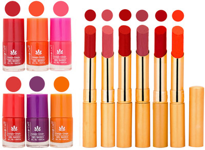 

Aroma Care Nail Polish Set and Rythm Lipstick Sets ( Modern Shades) 1803201756(Set of 12)