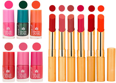 

Aroma Care Perfect Combo of Nail Polish and Rythm Lipstick Popular Shades in Wholesale Rate 2332017067(Set of 12)