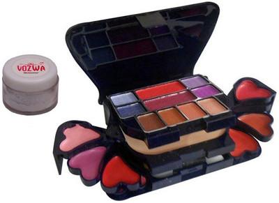 Vozwa Silver Shimmer Powder with Makeup Kit(Set of 2)