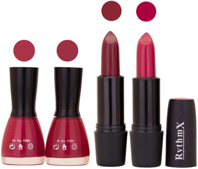 

Rythmx FB NAIL POLISHES BLACK LIPSTICKS IMPORTANT COMBO 60(Set of 4)