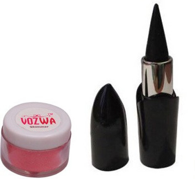 

Vozwa Reddish Shimmer Powder with PhotoGenic Kajal(Set of 2)