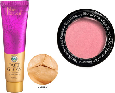 Blue Heaven Face Glow (Natural) & Diamond Blush On 504(Set of 2)